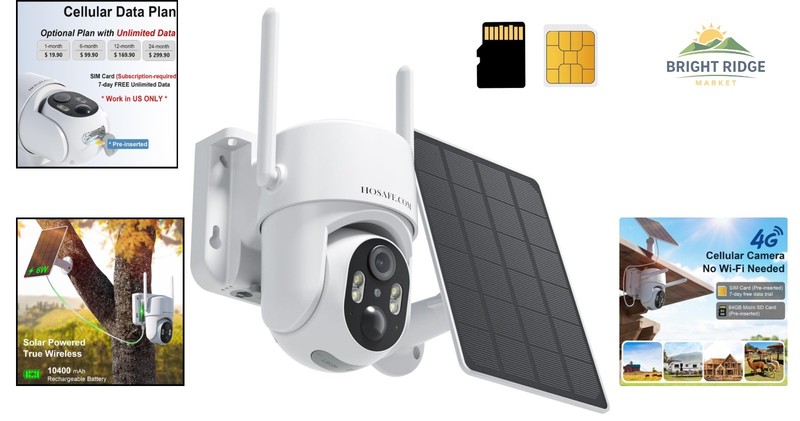 4G LTE Wireless Security Camera with Solar Power and Motion Detection Features gallery