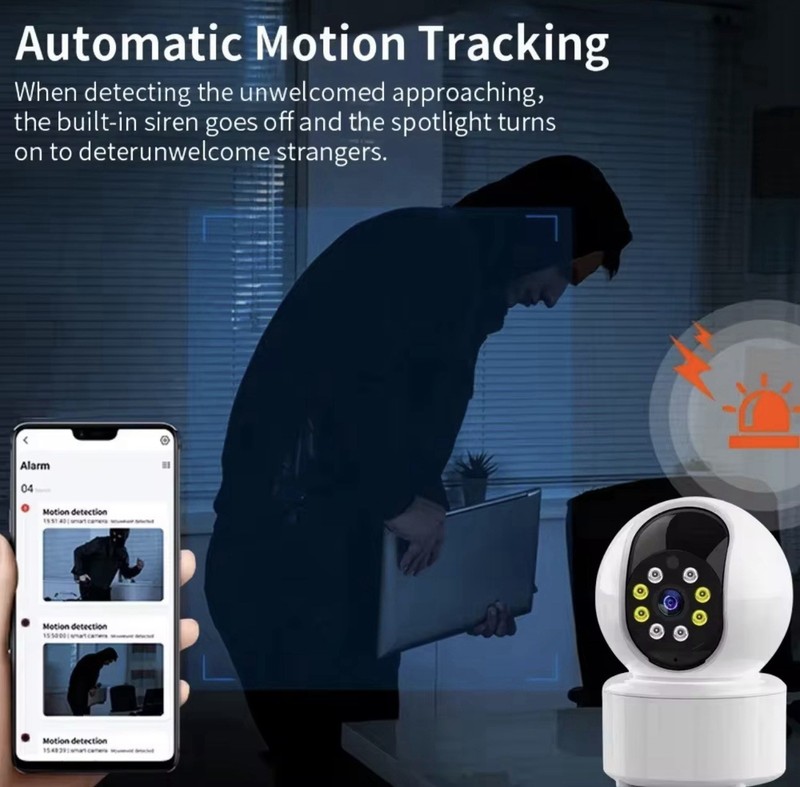 Tuya 1080p Indoor Wi-Fi IP Camera Two-Way Audio Motion Tracking Color/IR NV gallery