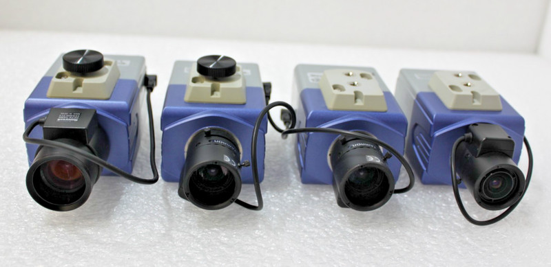 Lot of 4 Panasonic WV-CP484 Super Dynamic Color Camera /lens Included