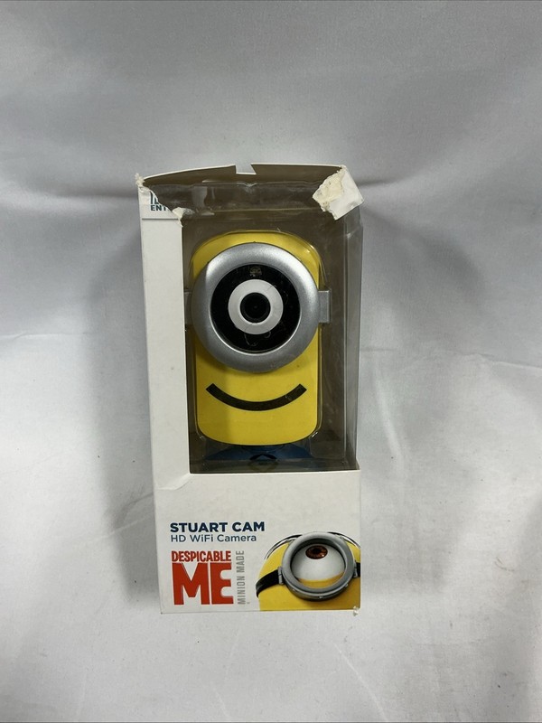 Despicable Me Stuart Cam HD WiFi Camera w/2-Way Audio & Night Vision New Open Bo