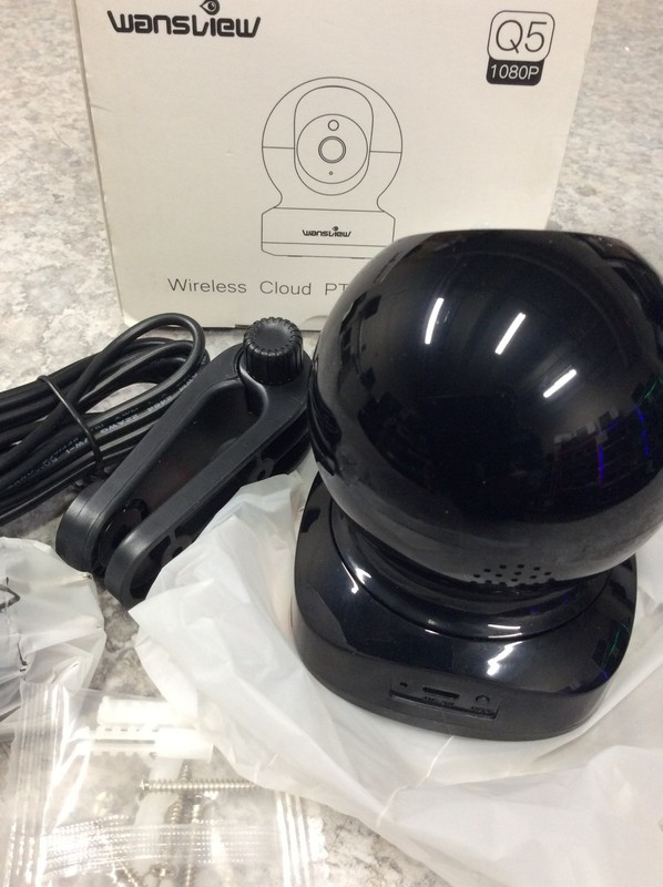 Wansview Wireless Cloud PTZ IP Security Camera, 1080P HD, WiFi Indoor Q5 - Black gallery