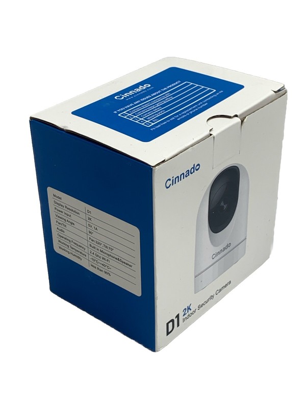 Cinnado Security Camera Indoor-2K 360° Wifi Cameras Home Monitor Security White gallery