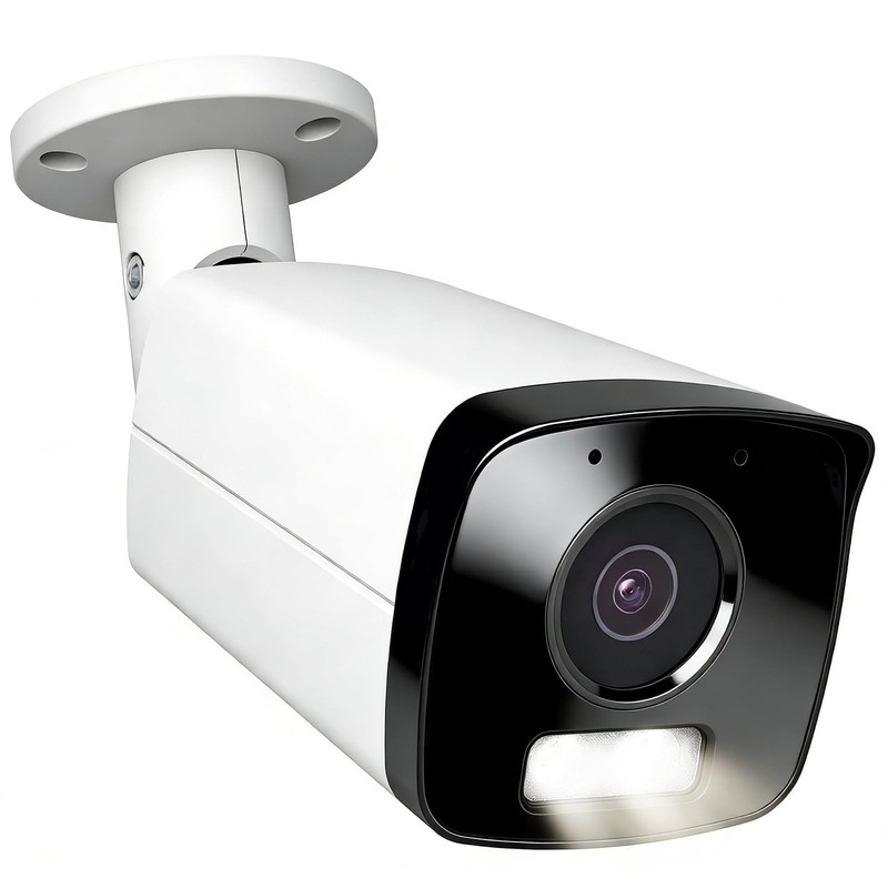6MP Bullet PoE IP , Wired IP Outdoor, Human Vehicle Motion Detection, 100ft C…