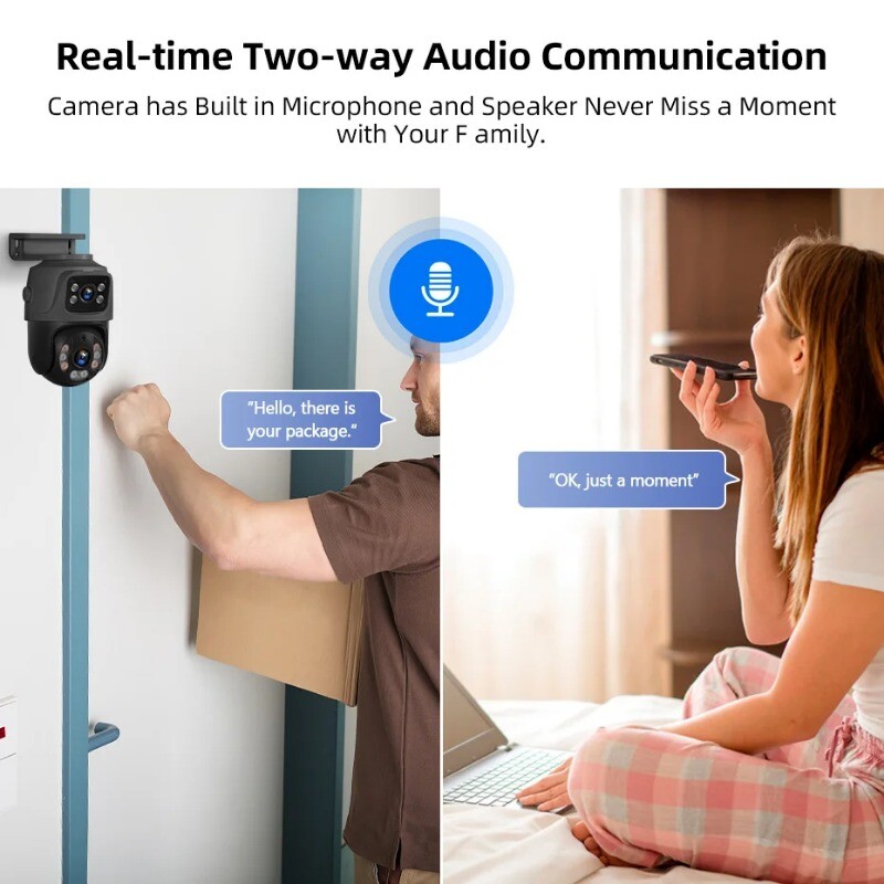 6MP POE Surveillance System Dual Lens PTZ Security Camera 16CH NVR Surveillance gallery