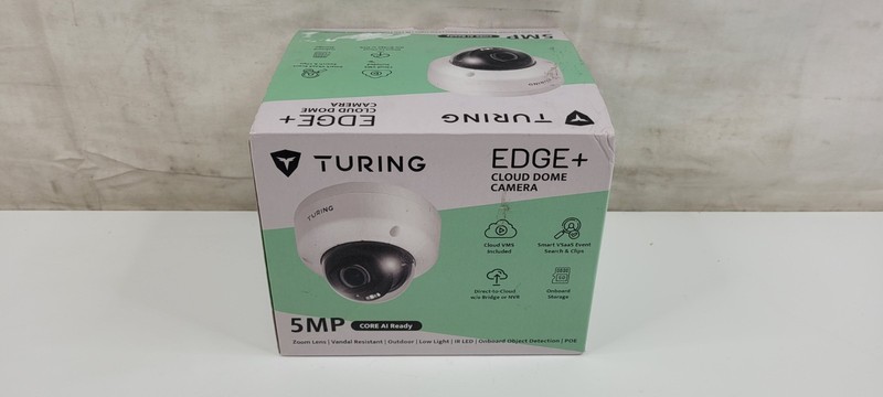 Turing EVC5ZD256-1Y 5MP Edge+ Cloud Dome Camera TV-CORE1Y VSaaS 256GB NEW gallery