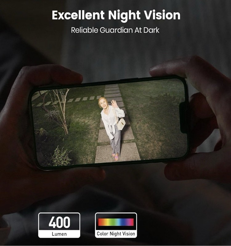 Aosu 3K Outdoor Security Camera, 360° PTZ, Auto-Tracking, 400-Lumen Spotlight gallery