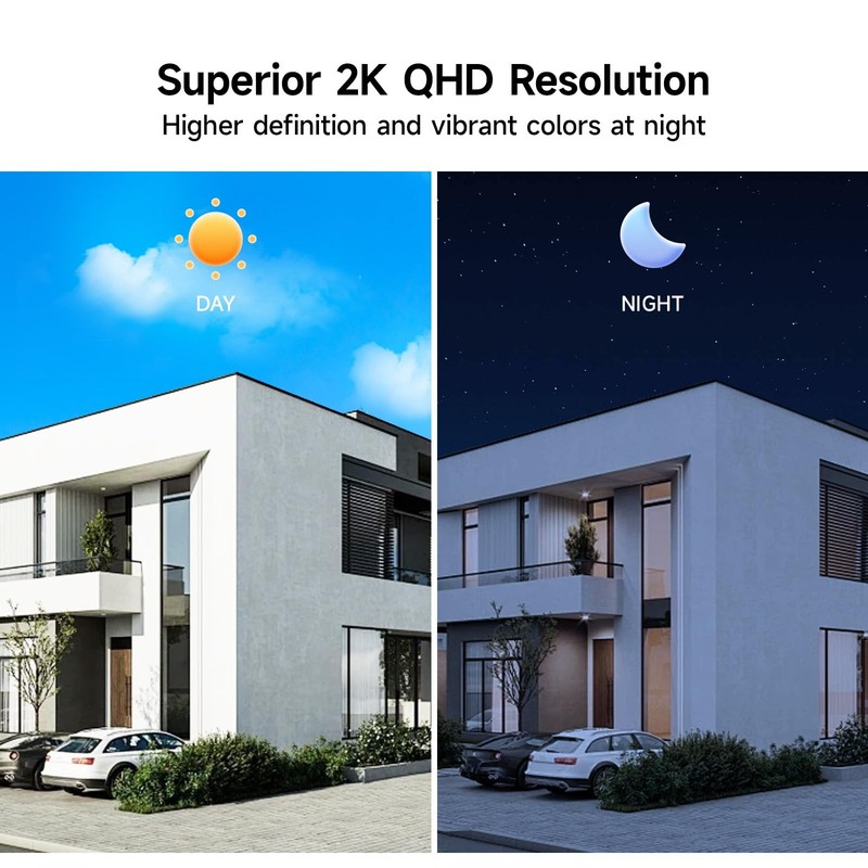 Security Cameras Wireless Outdoor, 2K Pan Rotating 300° Battery Powered WiFi ... gallery