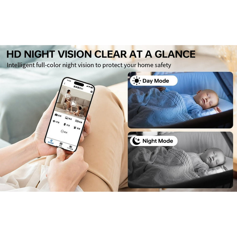 2PC Wireless Wifi Security Camera Home Indoor Outdoor Camera House Cam 1080P Car gallery