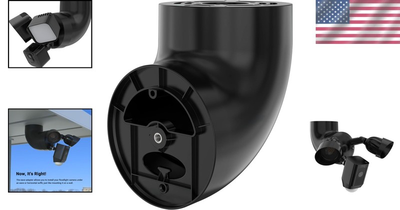 Eave Mount for Floodlight Cameras - Black gallery