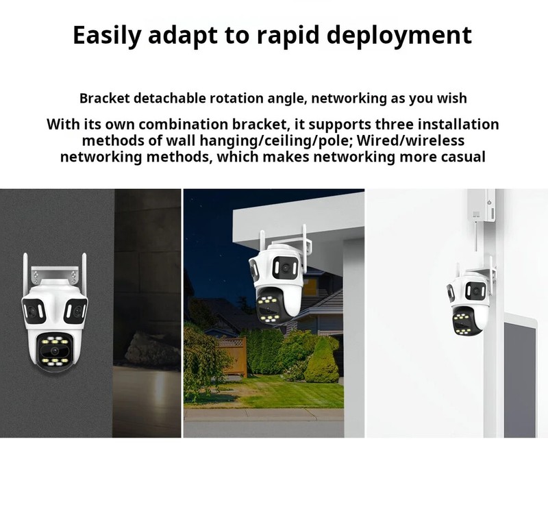 6K PTZ IP Camera Outdoor WiFi Security HD Video CCTV Auto Tracking Night Vision gallery