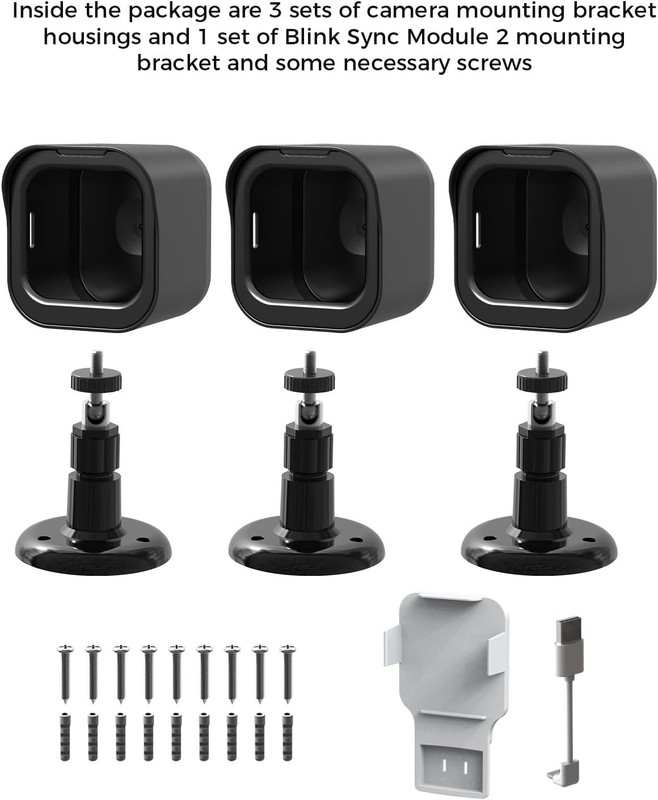 3Pack Blink Outdoo 4 Camera Mount Bracket,Compatible with Blink Outdoor 4 Camera gallery