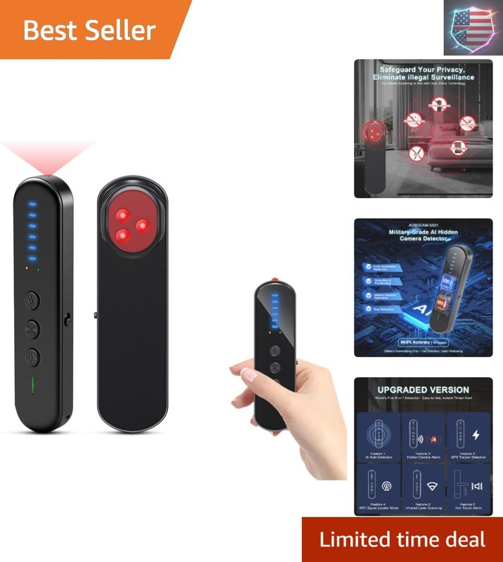 Anti-Spy Hidden Camera Detector with 99% Accuracy,Find GPS Trackers &Listenin…