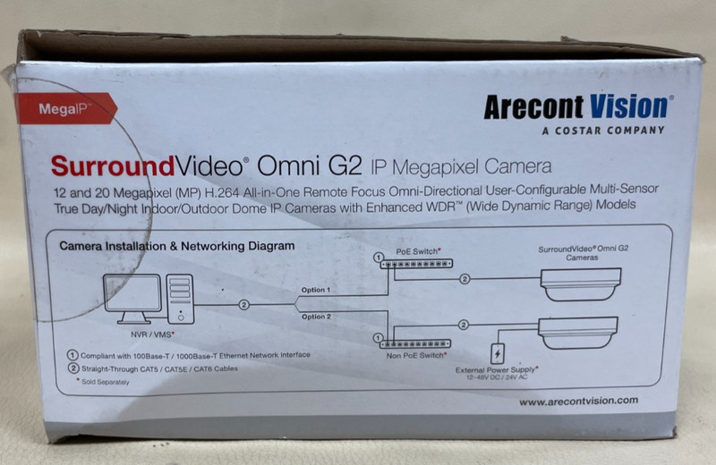Arecont Vision AV20275DN-08 SurroundVideo Omni G2 20MP Remote Focus gallery