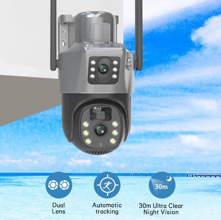 WIFI Solar Panel Security Camera Alarm Home Monitoring LIVE VIEW App