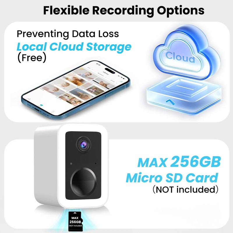 2K Security Cameras Wireless Outdoor, Free Cloud Storage, Integrated Spotligh... gallery