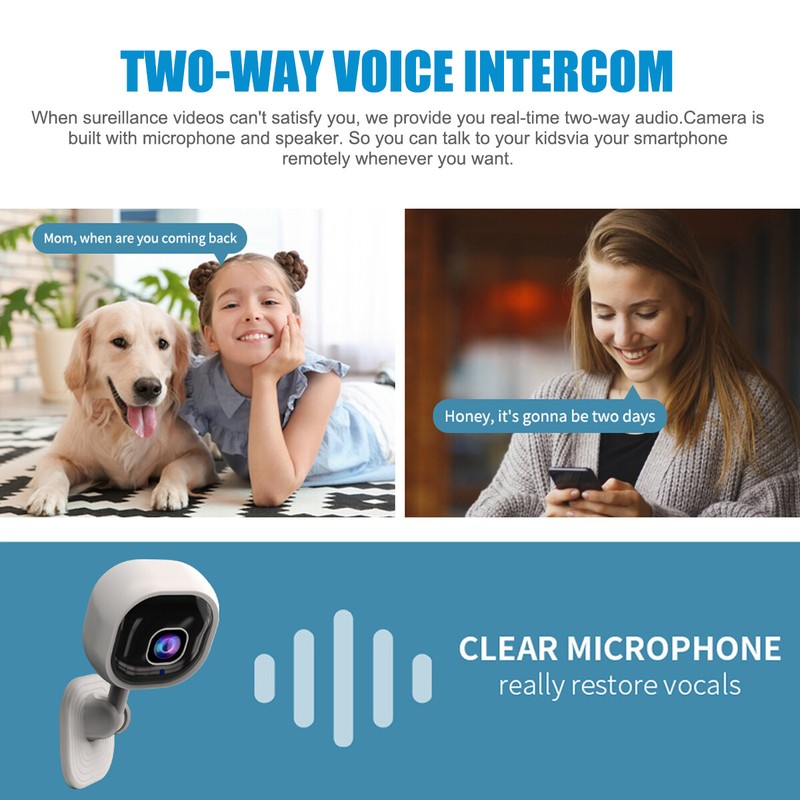 New 1080P Baby Monitor Wifi IP Home Security Camera Two Way Talk CCTV Camera gallery