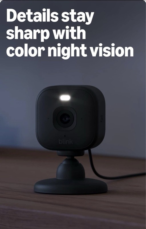 2025 Blink Mini 2K+ Home Indoor/Outdoor Security Camera 2K Video Resolution NEW gallery