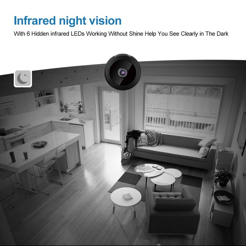 Mini Security Camera 720P HD WiFi Home Camera iOS Android Phone APP gallery