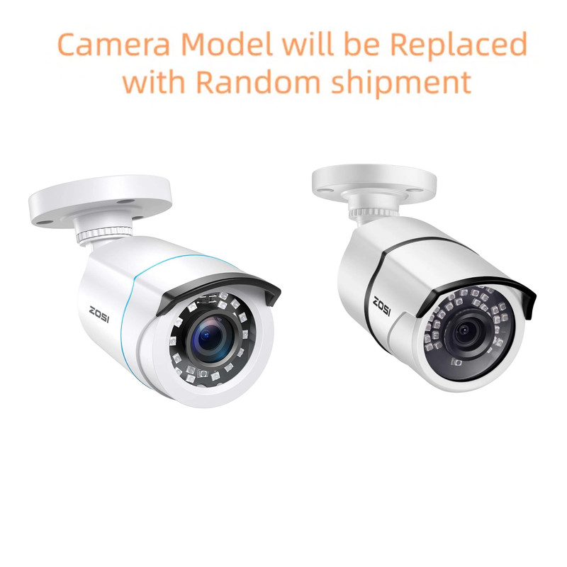 ZOSI H.265+ Outdoor Security Camera System 1080p 8CH 5MP Lite DVR 2TB for Home gallery