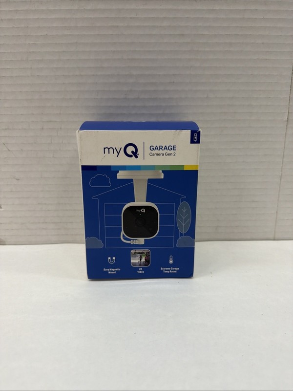 MyQ Gen 2 MYQ-C23AXXW1 Smart Garage Camera White Wi-Fi Night Vision