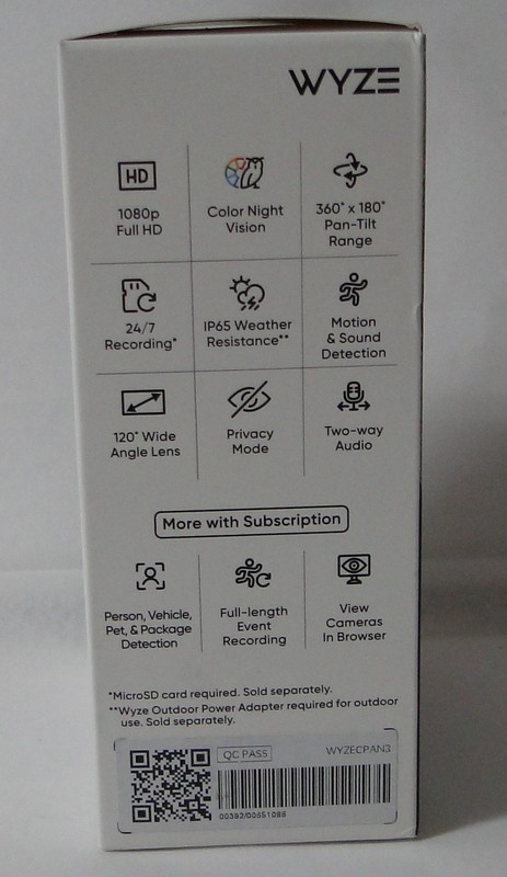 Cam Pan v3 Indoor/Outdoor IP65 1080P 360° Pan/Tilt/Zoom Wi-Fi Smart Home NEW gallery