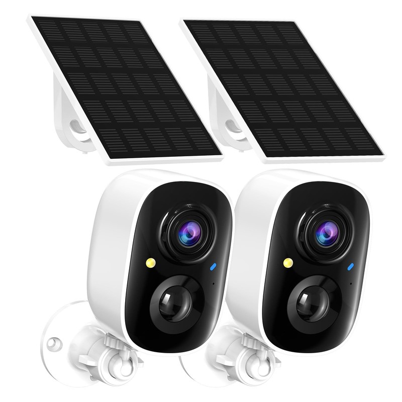 2K FHD WiFi Wireless Cameras Solar Powered,Security Cameras Wireless Outdoor,…
