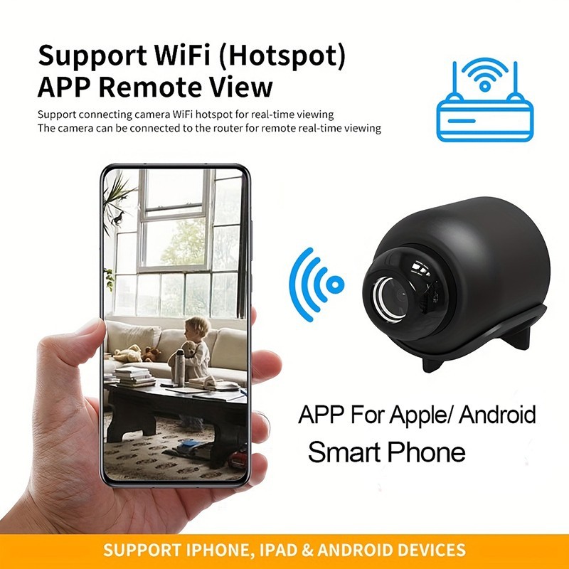 X5 Mini Camera Wifi Recorder Hd Smart Night Vision Video Safety Indoor Cam New gallery