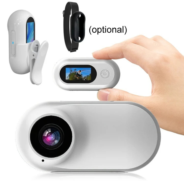 Magnetic Thumb Camera Portable HD Camera For Outdoor Cycling, Standard+Pet Silic gallery