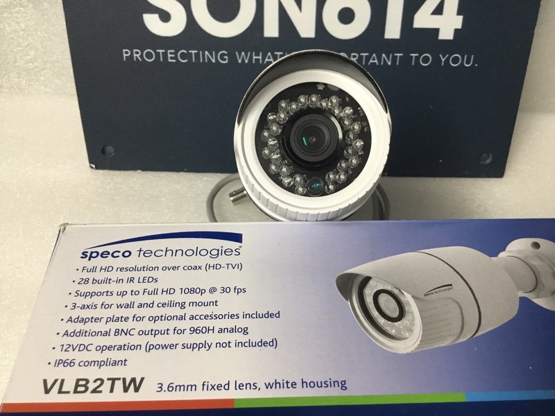 Speco VLB2TW Security Color Camera W/ 2MP 3.6mm HD-TVI 1080P / 960H Analog NEW! gallery