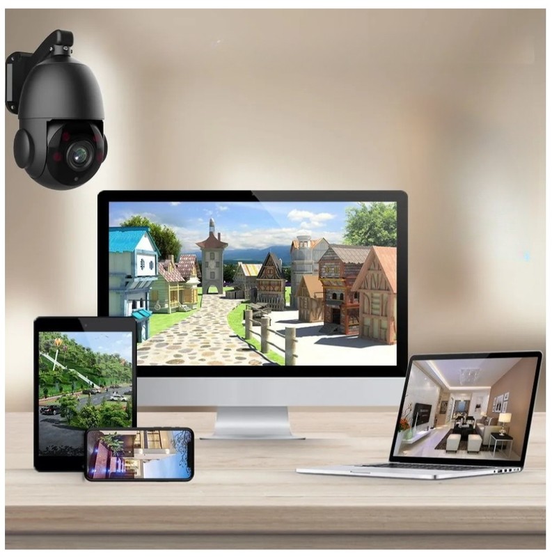 360° 4K 8MP POE PTZ Security IP Camera 30x Zoom CCTV 50M IR gallery