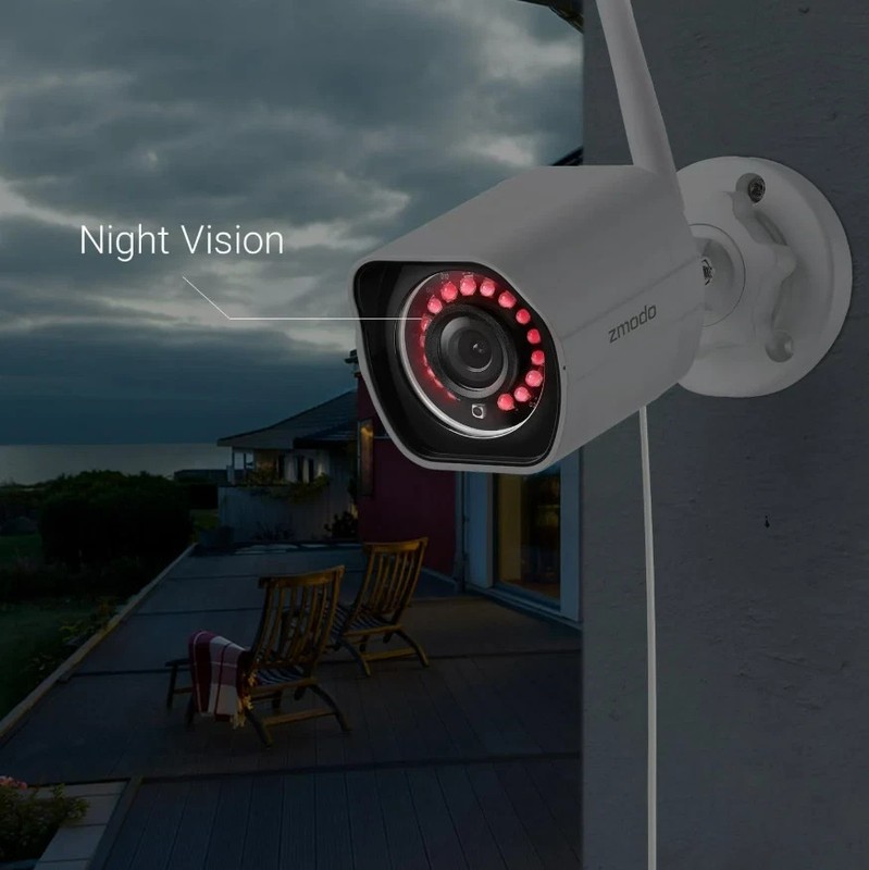 (2-Pack) Wireless Outdoor Security Camera Night Vision with Wifi Cloud Service gallery
