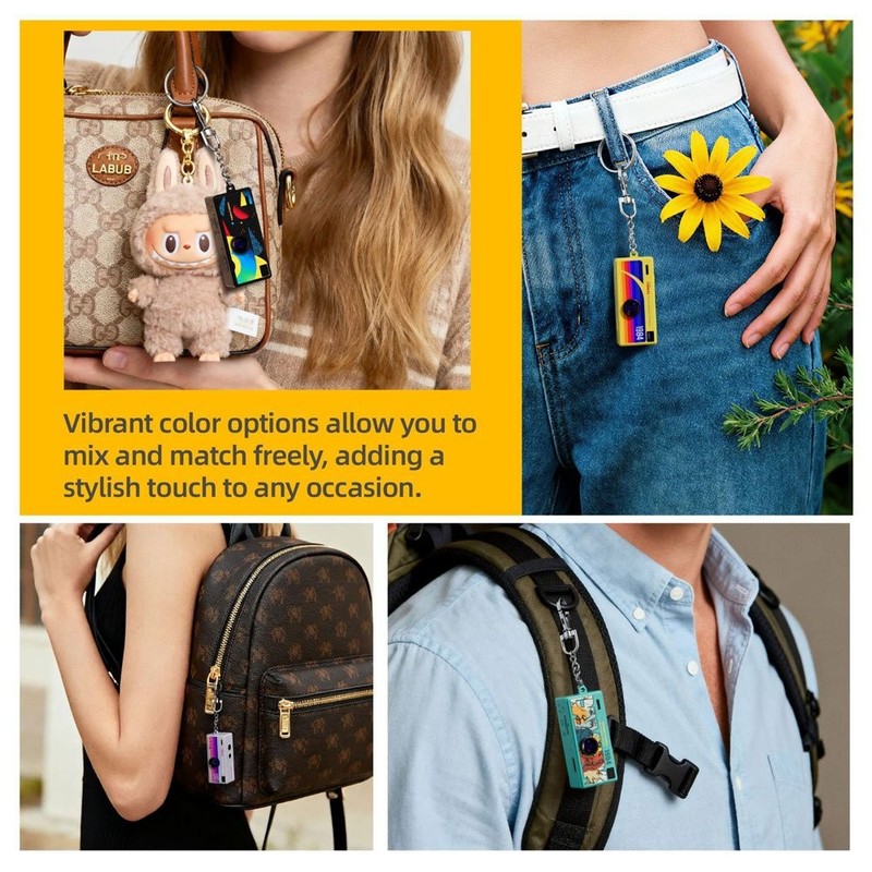 Mini Camera Keychain, Portable Thumb with Screen, Pocket Camera for Travel ET gallery