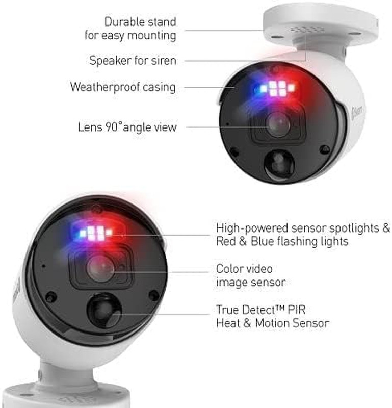 NHD-1200BE 2 Pack force Indoor/Outdoor Poe Wired 12MP UHD NVR Add-On Home Securi gallery