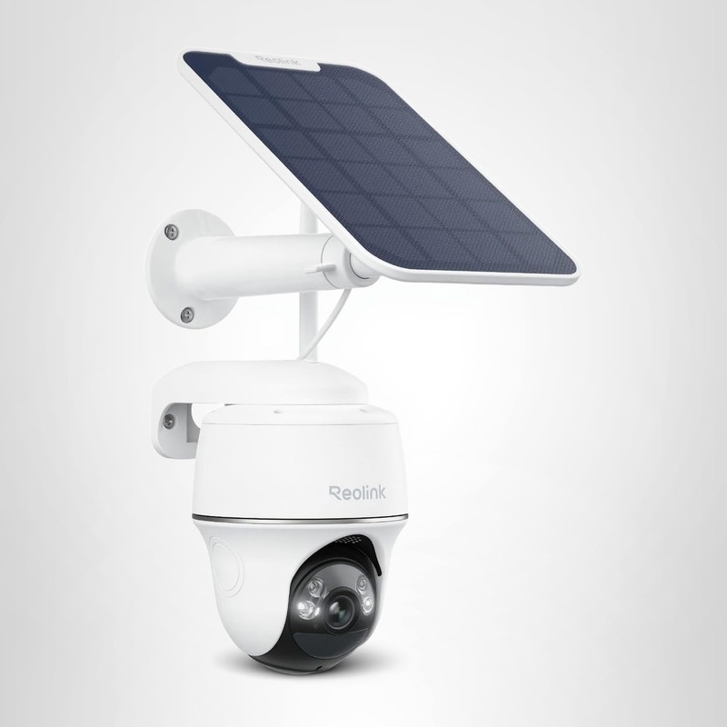 Wireless Outdoor Security Camera, 5MP 2K+ Color Night Vision, Pan Tilt, Solar Po gallery