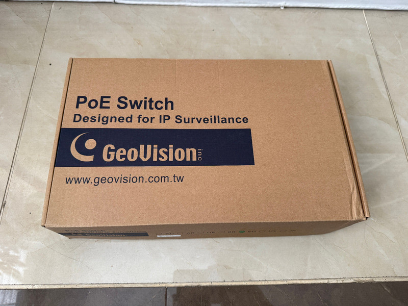 GEOVISION GV-APOE0810-V2 8 Port Gigabit PoE+ Network Switch IP Security Cameras