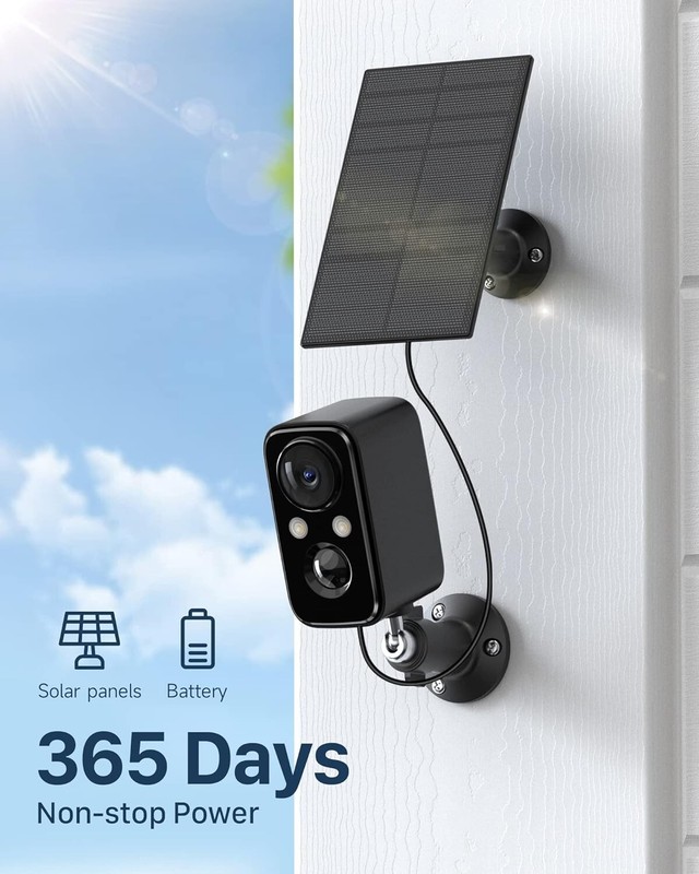 Advanced Wireless Security Camera with 5000mAh Solar Battery and Motion Alerts gallery