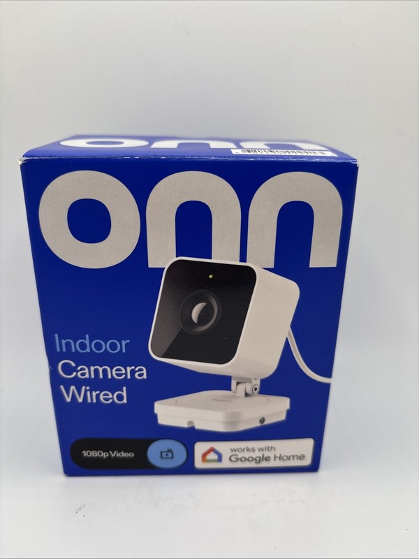 Onn Indoor Wired 1080p HD Security Camera – Works w/ Google Home – New/Open Box gallery