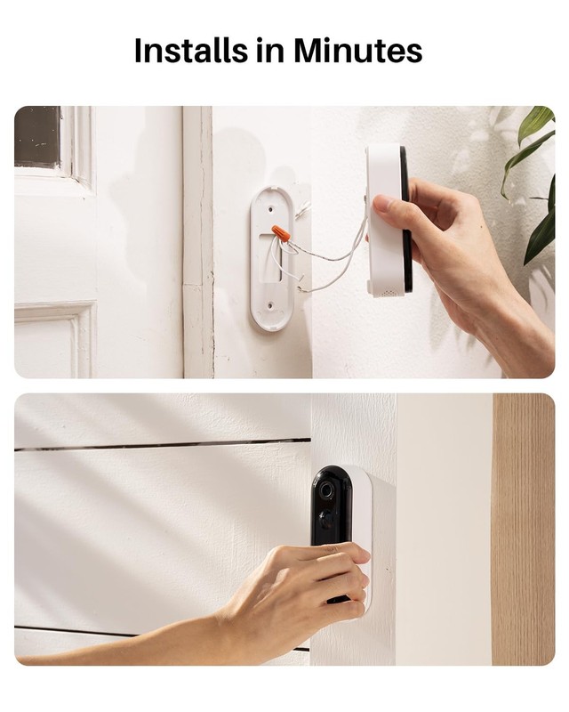 WUUK Doorbell Camera Wireless No Subscription 2K, Wired Video Doorbell | 32G ... gallery