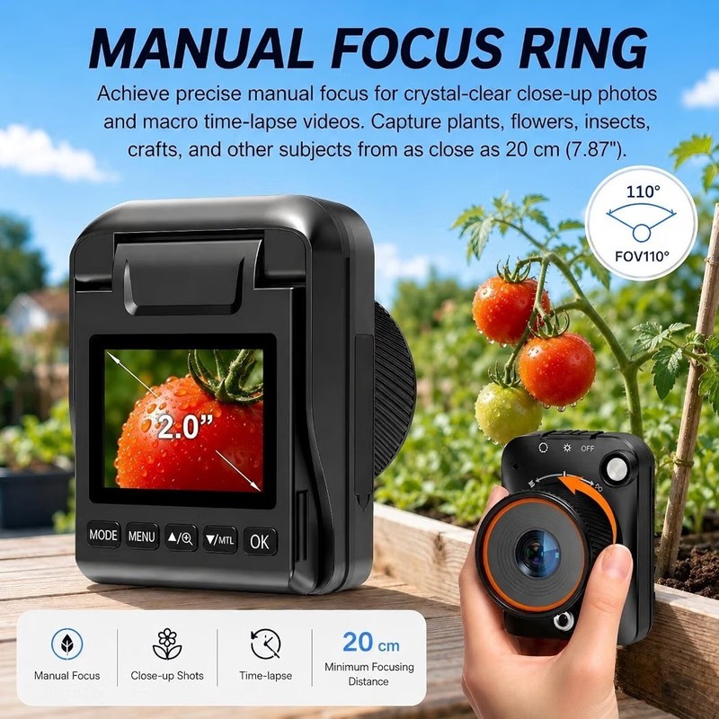4K WiFi Time Lapse Camera 32GB IP66 Waterproof Outdoor Construction 110° Wide gallery
