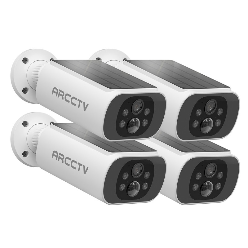 Dual Band WiFi Wireless Security Camera 4MP Outdoor Camera Solar Battery Powered