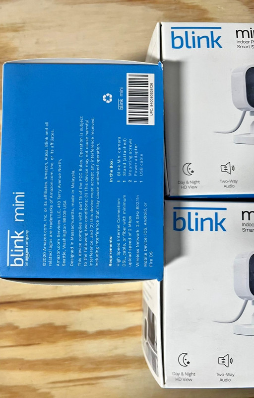 Blink Mini Indoor Plug-In Live HD Smart Security Camera - 3 cameras - gallery