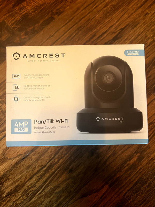 Amcrest 4MP ProHD Indoor WiFi Security IP Camera Pan/Tilt (New In Box) gallery