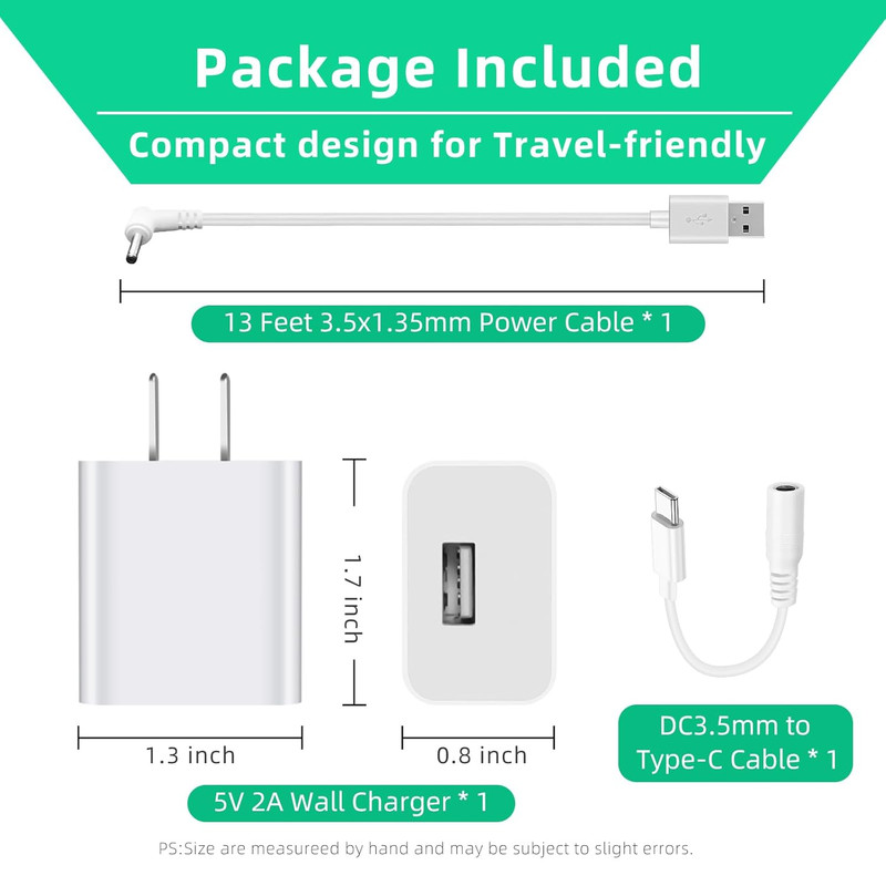 13.1 Ft Power Adapter Charger for Ring Stick up Cam Plug In, Ring Pan Tilt Stick gallery