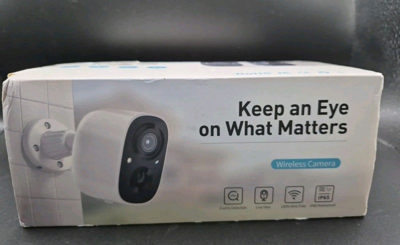 2 PK Smart AI Battery Wireless Camera 2K, Battery Powered Wifi Ai Motion Detect gallery