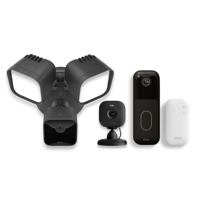 Blink Security Camera System with Floodlight Mini 2 and Video Doorbell 2nd Gen