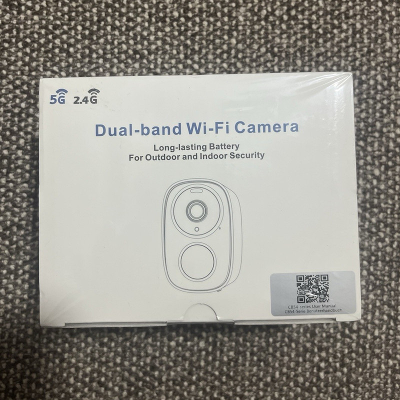 HITELLARCAM Dual-band Wi-Fi Wireless Security Camera 2K Battery White Indoor/Out