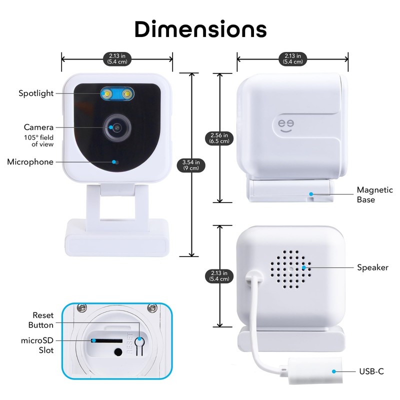 1080P Wi-Fi Indoor/Outdoor Security Cameras - 2-Pack, Smart Home Surveillance gallery