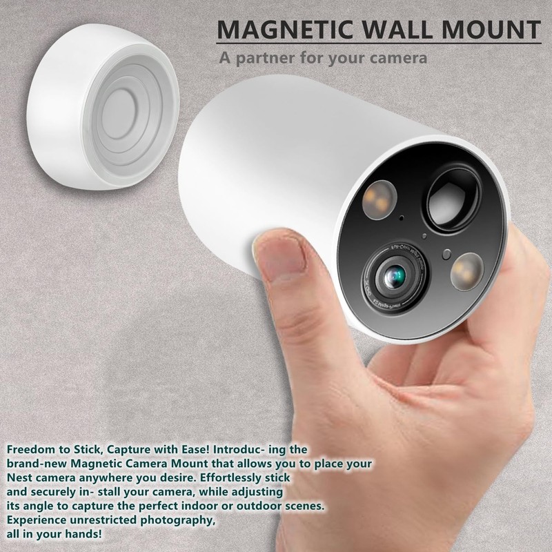 2-Pack Magnetic Wall Mounts - Compatible with TP-Link Tapo MagCam Outdoor Cam... gallery