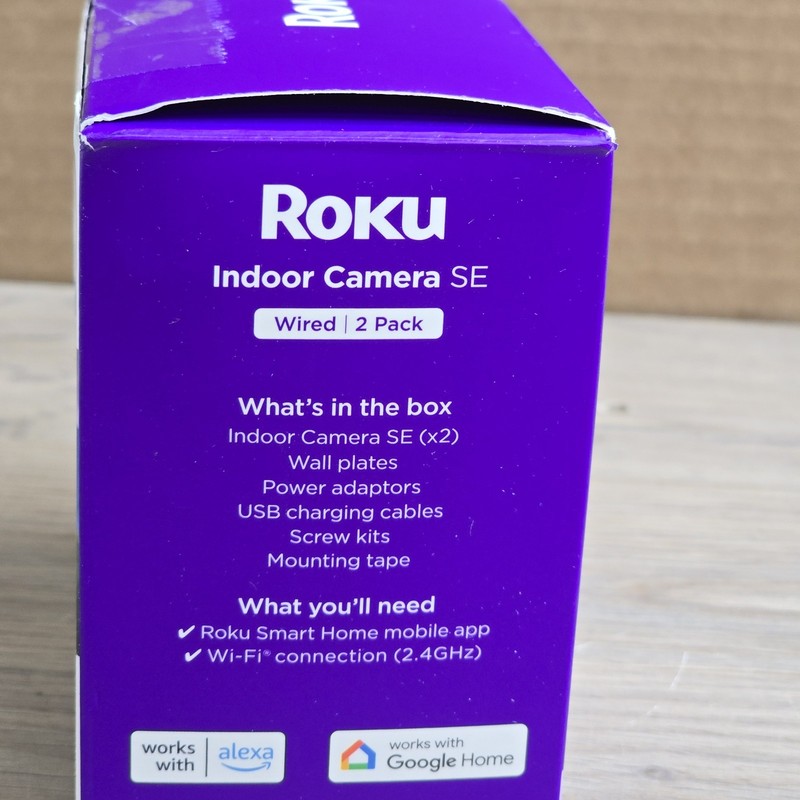 Roku CS1000P2R Smart Home Indoor Camera SE (2-Pack) Wired Security Surveillance gallery