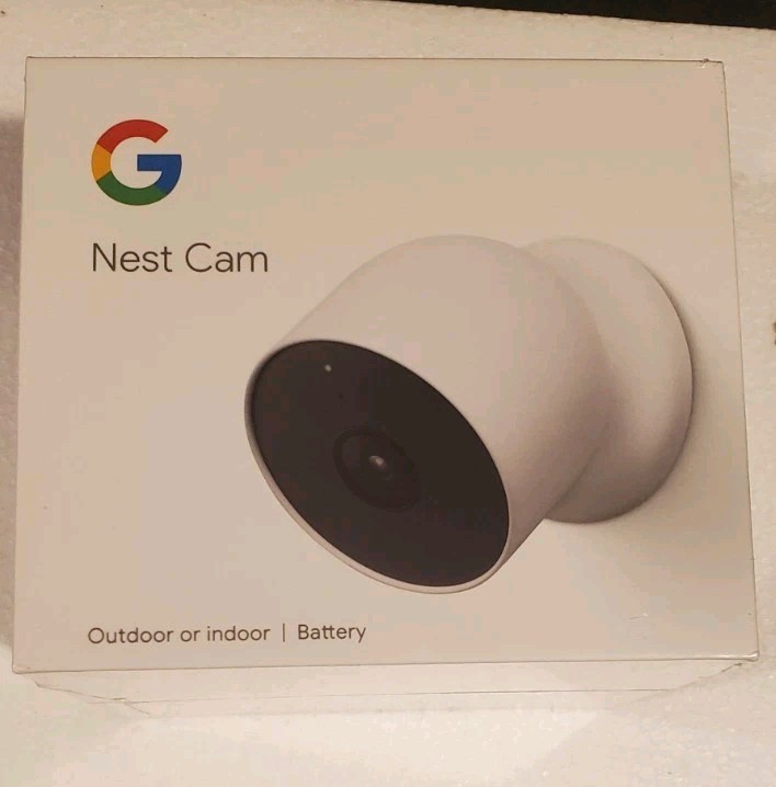 Google G3AL9 Indoor/Outdoor Nest Cam Battery Security Camera 1920 x 1080p Snow